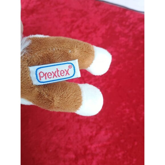 Prextex Plush Horse Toy Brown & White With‎ Saddle 5 inches - Picture 5 of 8